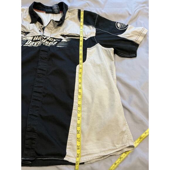 Harley Davidson Genuine Motor Clothes 2XL Button Front Shirt - Picture 9 of 10